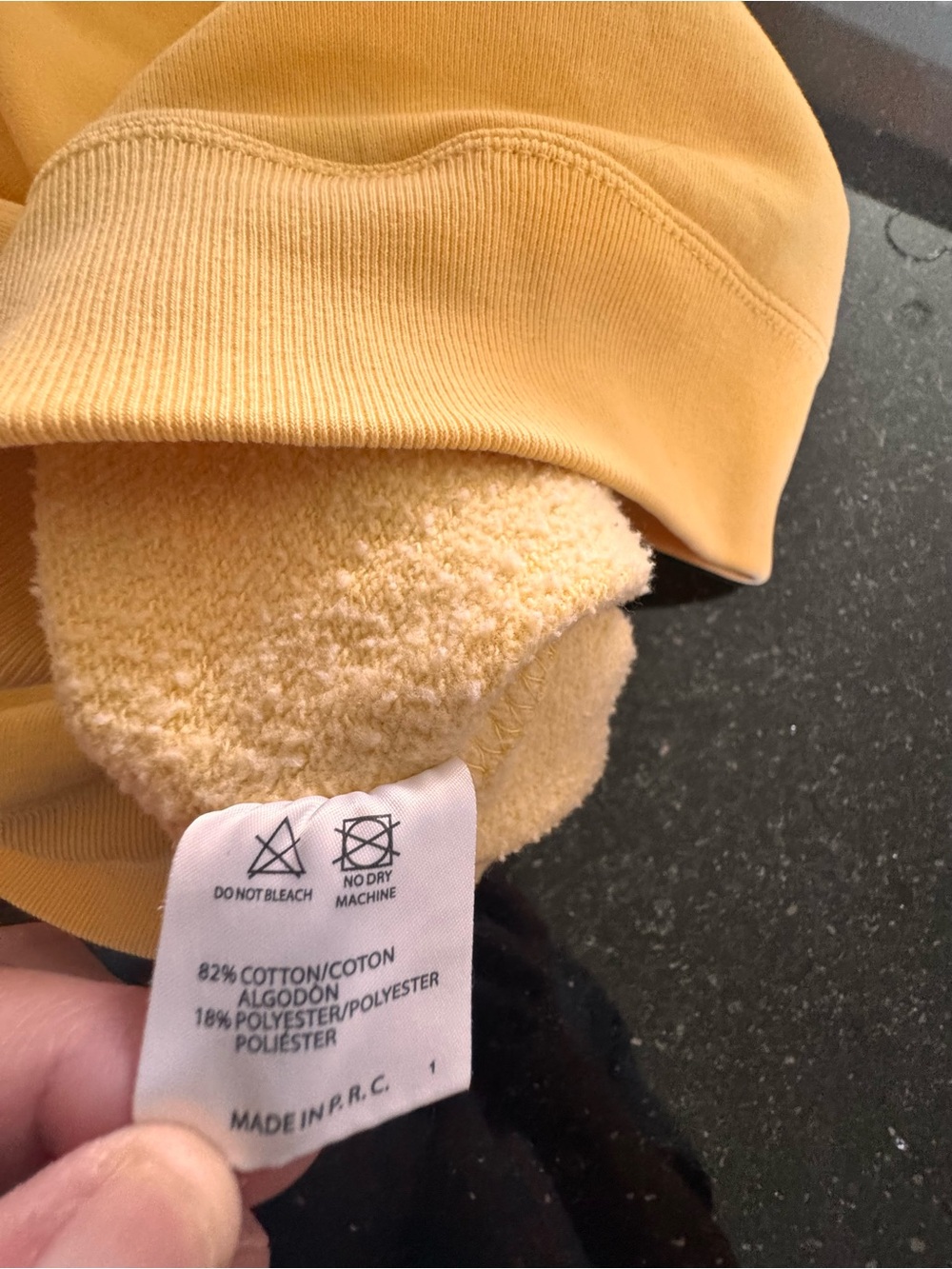 Brandy Melville Honey Embroidered Yellow Crewneck Sweatshirt. - Picture 9 of 9